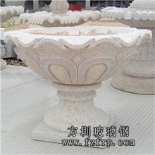 玻璃钢仿石花盆|玻璃钢艺术花盆设计|玻璃钢花盆生产厂家