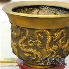 玻璃钢仿古花盆|深圳玻璃钢花盆容器|玻璃钢仿古花盆设计厂家