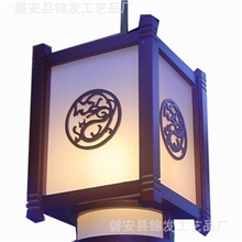 【厂家直供】东阳木雕，明清仿古工艺，茶室酒店吊灯，喜庆灯笼