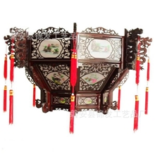 【厂家直供】东阳木雕，明清仿古工艺，喜庆用品，吸顶灯，灯笼