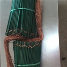 供应绕铁丝7英寸鲜花木插签、绿色木签、竹花签