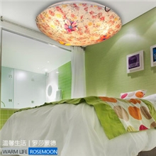 [富麟灯饰]手工波西米亚月亮碎彩玻璃马赛克卧室过道灯