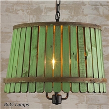 美式乡村木艺吊灯复古餐厅灯/木头/吊灯卧室/阳台客厅木桶吊灯