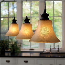 田园简欧美式乡村复古灯地中海饭厅灯欧式餐厅灯吊灯三头灯饰灯具