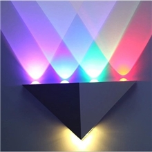 三角形纯铝材LED壁灯大功率透光射灯墙角灯背景气氛灯4001