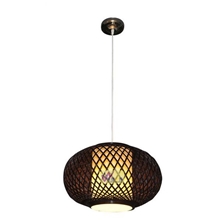 厂家直销东南亚竹编餐厅吊灯茶楼咖啡厅装饰吊顶灯中山灯饰厂