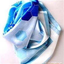 秋冬围巾丝巾染色数码印花加工