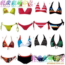 大花型泳装数码印花加工免费设计、打样