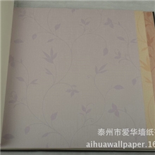 厂家批发现代风格舒心墙纸经典工程PVC墙纸