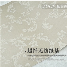 欧式简约莨苕叶竖条纹墙纸高档无纺布客厅卧室书房满铺壁纸Y88801