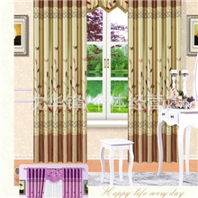 窗帘印花遮光布窗帘批发遮光布窗帘印花高档韩式窗帘