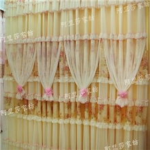 特价混批供应经典欧式蕾丝窗帘成品窗帘可定做金色年华