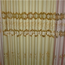 绍兴窗帘厂家直销提花绣花窗帘布窗纱批发