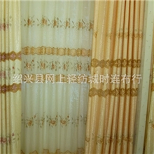 中式古典提花绣花镂空水溶綉窗帘布窗纱批发家纺布艺