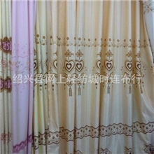 绍兴柯桥厂家直销民族风窗帘布料批发如意