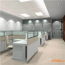 供应深圳南油写字楼装修，玻璃隔墙，轻钢龙骨吊顶