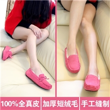 【伙拼】厂家直销新款牛皮豆豆鞋保暖女靴棉鞋雪地靴单鞋女鞋批发