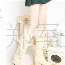 批发供应内增高流靴苏系带圆头高筒靴子靴子批发