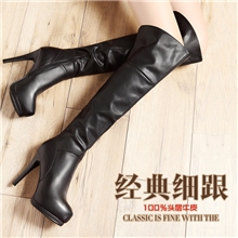 moolecole/莫蕾蔻蕾经典百搭细跟长筒靴A930