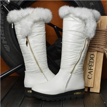 酷酷爱厂家直销高筒雪地靴兔毛厚底保暖靴女靴