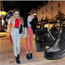 厂家直销一件代发2013年春季新款女鞋单靴机车靴马丁靴裸靴