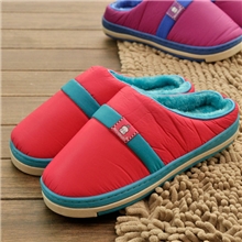 新款正品流氓兔棉拖鞋批发防水羽绒布情侣棉拖鞋冬季棉拖鞋厂家