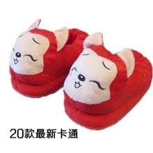 2013爆款卡通棉拖鞋女毛绒全包跟冬季可爱保暖家居拖鞋厂价直供