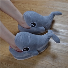 2013冬季新款海豚棉拖鞋批发可爱卡通包跟室内女拖鞋动物棉拖