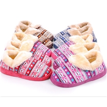 冬季新款保暖棉拖鞋批发桃心全包跟家居棉鞋情侣包跟棉拖Y007-