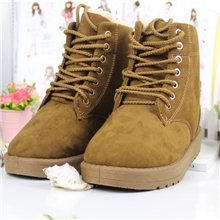 女靴批发新款时尚个性高帮纯色女鞋雪地靴潮鞋子保暖女鞋