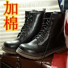 2013秋冬新款马丁靴系带欧美女靴复古潮圆头机车靴女鞋短靴批发