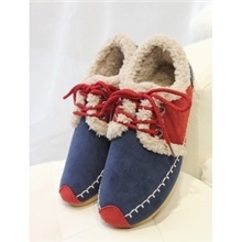 厂家直销2013秋冬新款蝴蝶结毛毛鞋加绒平底单鞋保暖豆豆鞋驾车鞋