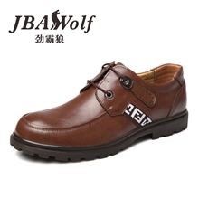 【荐】男式日常时尚潮流真皮商务休闲鞋英伦系带透气男皮鞋正品