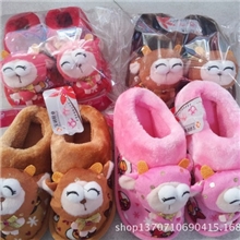 厂家批发秋冬儿童棉拖鞋家居棉拖包跟女男童棉拖鞋儿童棉鞋