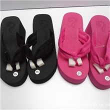 淘宝爆款高跟时尚凉拖人字拖新款女士坡跟毛巾拖鞋夏季人字拖