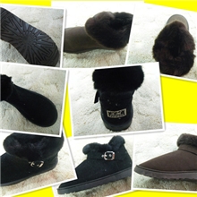 雪地靴仿毛短筒靴雪地靴批发防滑男士保暖鞋棉靴