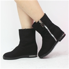 短靴批发防滑平底休闲内增高短靴秋冬靴女靴单靴子厂家直销代理