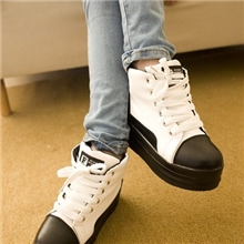 2013夏季新款时尚高帮鞋女士厚底休闲百搭松糕系带户外鞋厂家直销