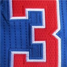 快船队3号保罗球员版新面料球衣篮球服白色红色蓝色黑色