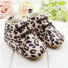 加厚豹纹宝宝靴子婴儿鞋学步鞋软底宝宝鞋babyshoes1402