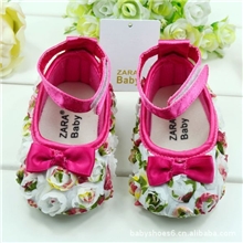 花色玫瑰花宝宝鞋婴儿鞋学步鞋babyshoes662