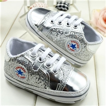 银色亮片五角星宝宝鞋婴儿鞋气质宝宝鞋babyshoes1508