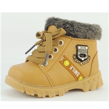 2012冬季新款童鞋批发加厚加绒童棉鞋童皮鞋靴子XT841
