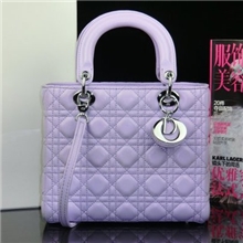 粉紫羊皮戴妃女包5格银扣新休闲单肩手袋辣椒款实体货源