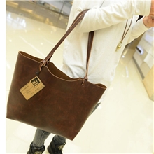 2013新款潮包欧美时尚百搭手提休闲简约单肩大包复古风纯色包中包