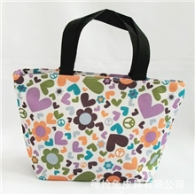 厂家批发女式手提包印花时尚便当包混批饭盒袋1074