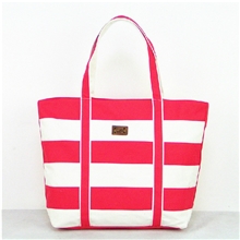 菲林小铺2013新款帆布手提单肩包条纹大包女包潮爆款女式包