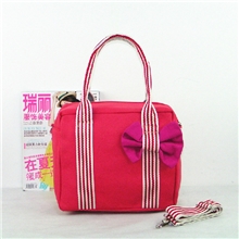 菲林小铺2013新款韩版帆布手提单肩斜挎包纯色蝴蝶结百搭爆款