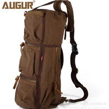 批发帆布登山包单背包旅行包帆布男包复古帆布圆桶包9120#