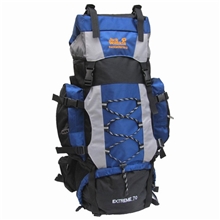 供应*登山背包户外双肩包大背包送防雨罩金属支架70升